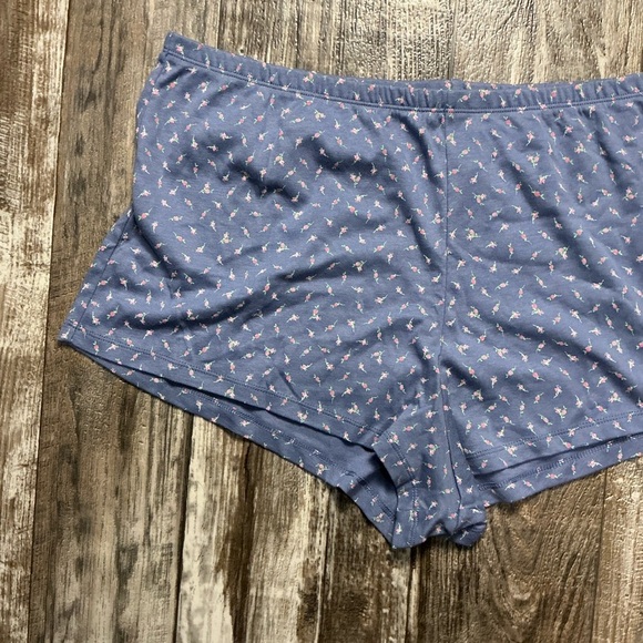 Pink Republic Blue Patterned Women's Pajama Shorts Size XL - Picture 3 of 7